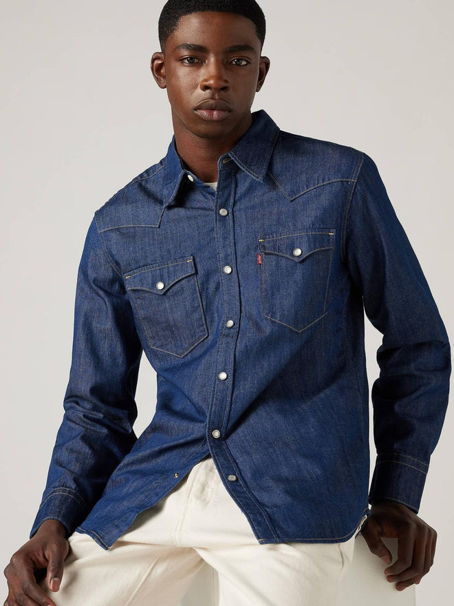 levi's® 男子西式牛仔襯衫 857440000XS- Red Cast Rinse Marbled T2 H2 19  – Levi's 香港