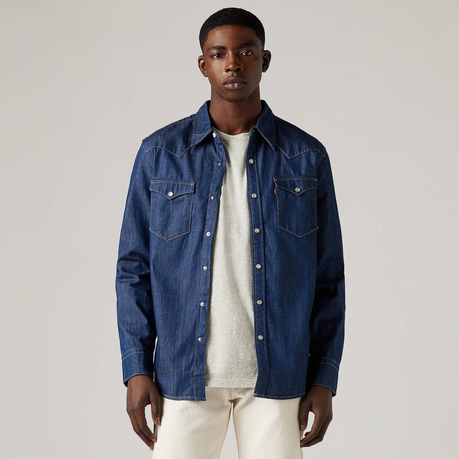 levi's® 男子西式牛仔襯衫 857440000XS- Red Cast Rinse Marbled T2 H2 19 – Levi's 香港