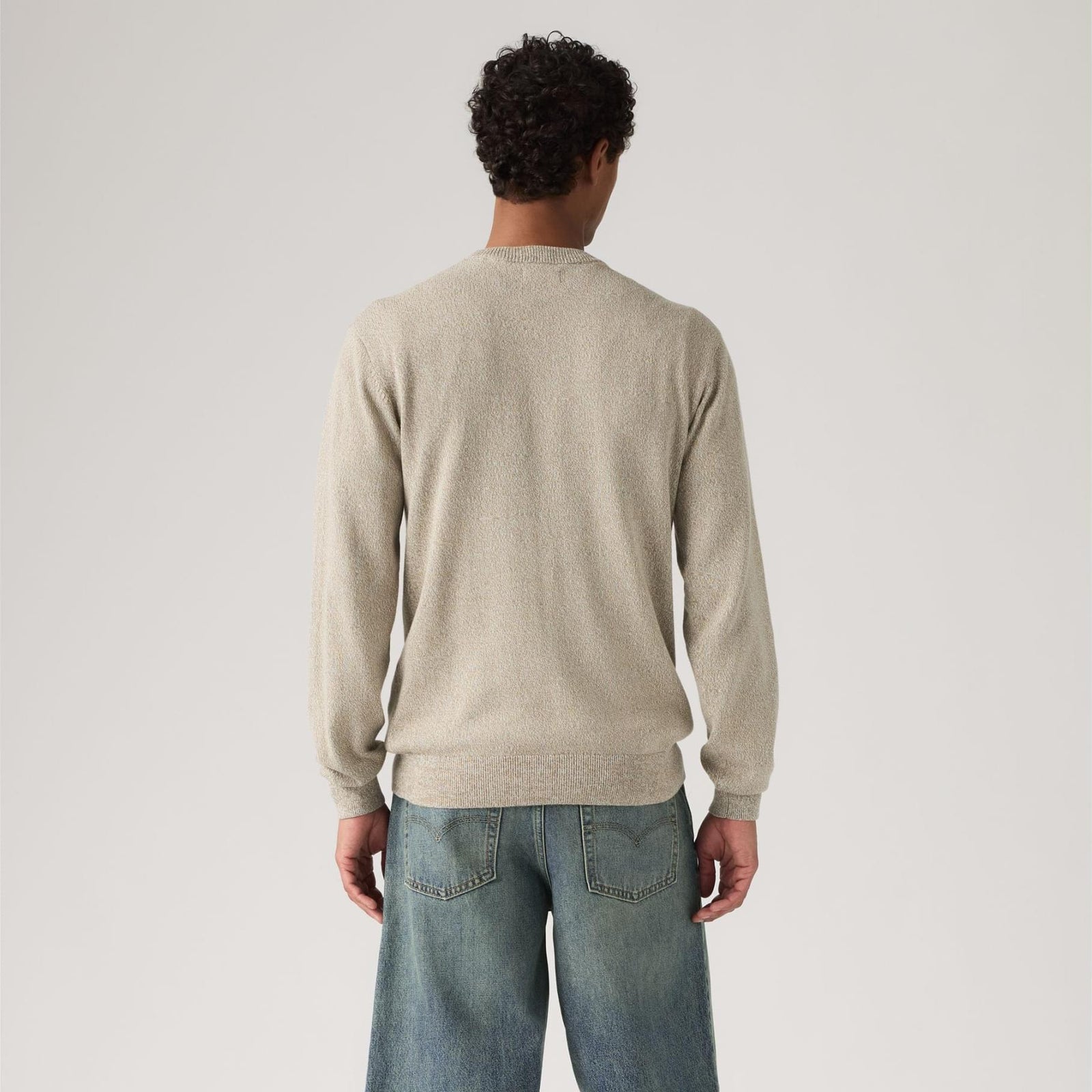 levi's® 輕盈 housemark 毛衣 | 男裝 A72070048XS- Pre Twist Marl Brindle / Egret - Beige – Levi's 香港