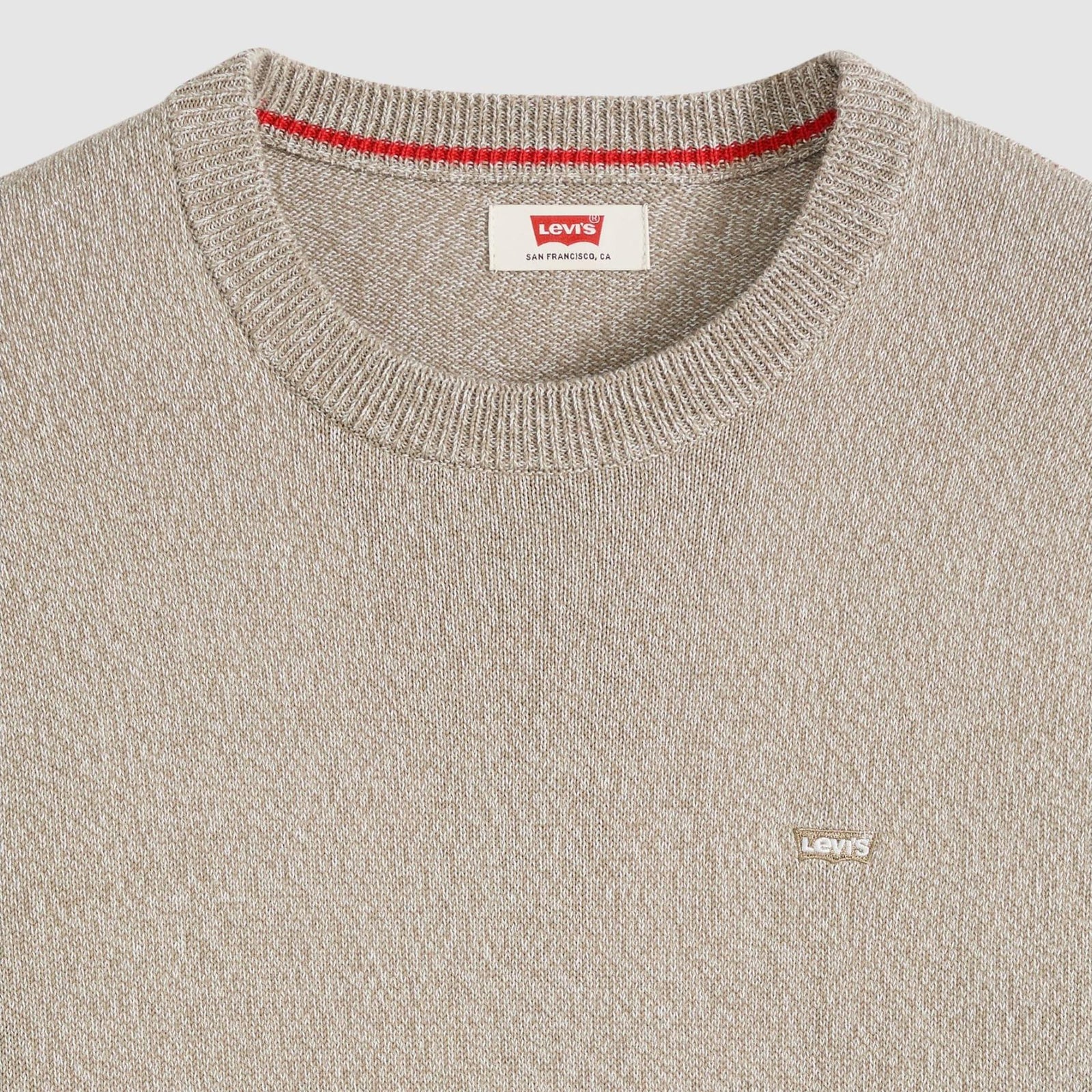 levi's® 輕盈 housemark 毛衣 | 男裝 A72070048XS- Pre Twist Marl Brindle / Egret - Beige – Levi's 香港