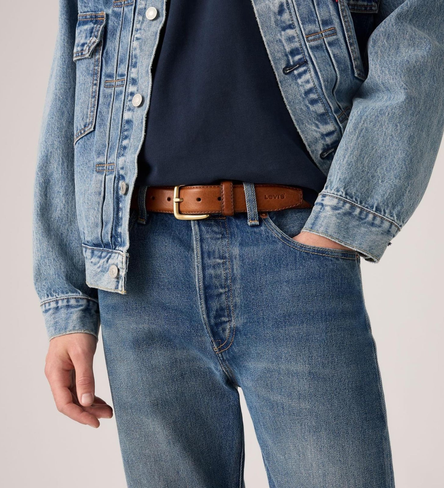 levi's® finn feather edge 羽邊皮帶 | 男裝   007YU000090- Multicolor – Levi's 香港