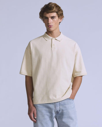 levi's® blue tab™ men's cropped polo 004TK0000M- White  – Levi's Hong Kong