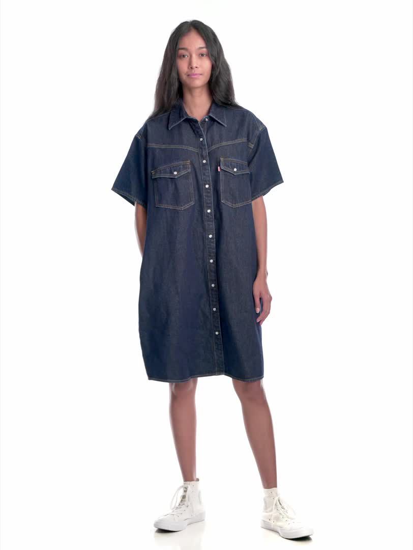 levi's® women's elowen western dress A33440000XS- Indigo Rinse – Levi's Hong Kong