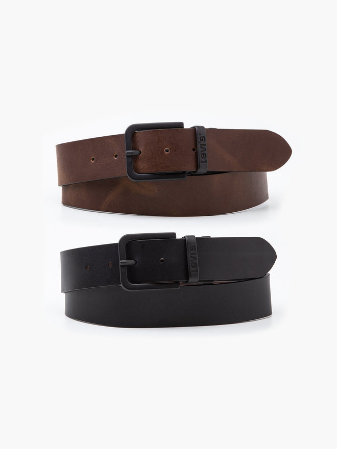 雙面黑啡色皮帶 | 男裝 38018002190- Regular Black  – Levi's 香港