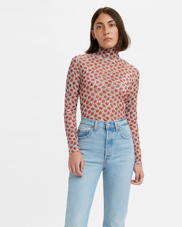 secondskin mockneck small folksy floral whitecap g 196980006XS- Small Folksy Floral Whitecap Gray  – Levi's Hong Kong