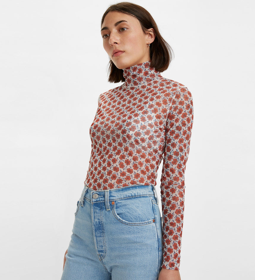 secondskin mockneck small folksy floral whitecap g 196980006XS- Small Folksy Floral Whitecap Gray – Levi's Hong Kong