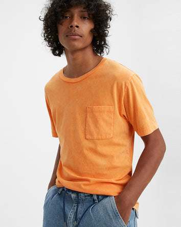 levi's® made & crafted® pocket tee shirt 292480059S- Washed Orange  – Levi's Hong Kong