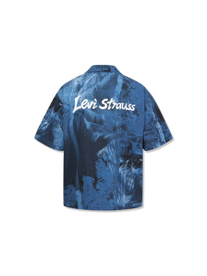 Levi's® Men's ss Printed Shirt Ag862 Blue Rinse