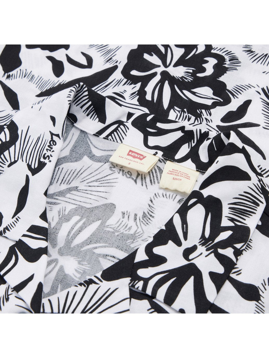 Levi's® Women's ss Aop Blouse Ac160 Dark Black Rinse