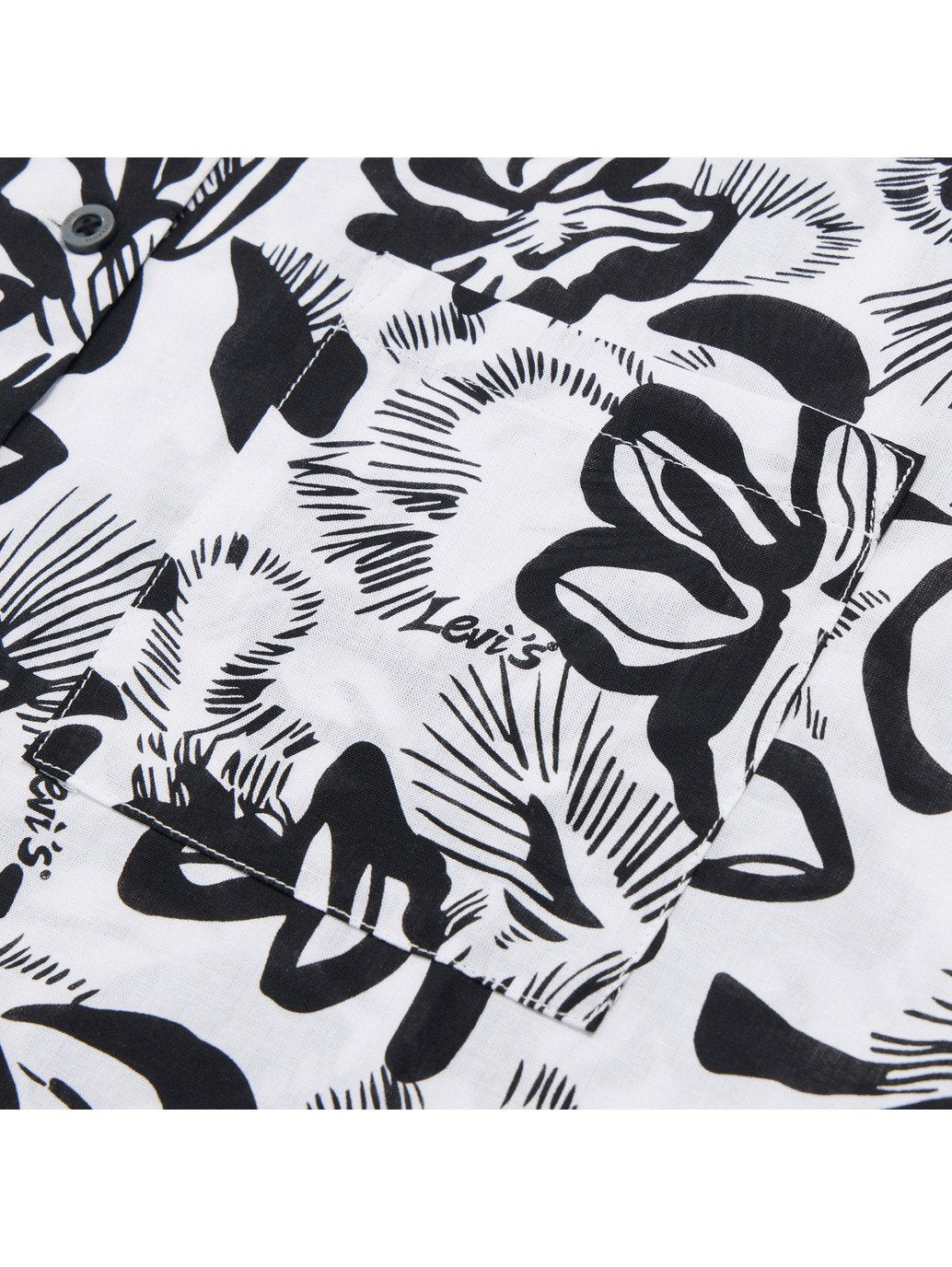 Levi's® Women's ss Aop Blouse Ac160 Dark Black Rinse