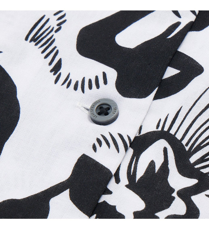 levi's® women's ss aop blouse ac160 dark black rinse A64130000XS- Black Aop – Levi's Hong Kong