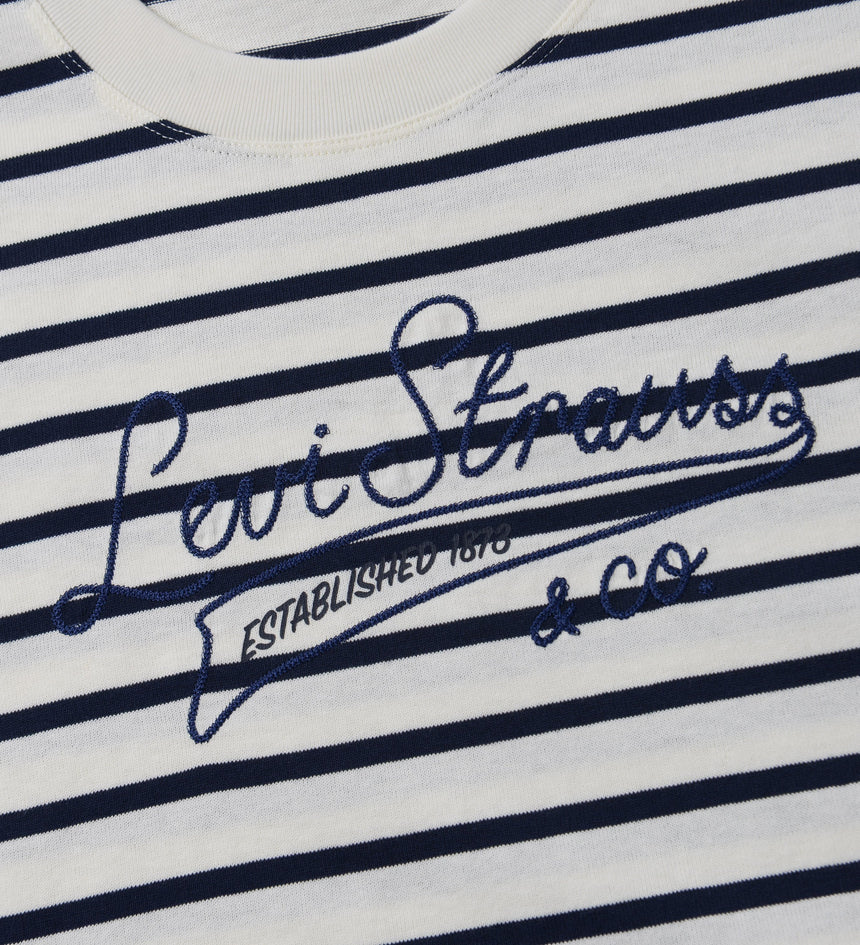 藍色紮染印花圖案tee | 女裝 A43180000S- Stripe light blue – Levi's 香港