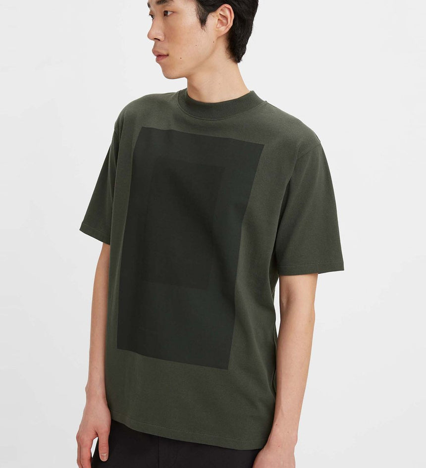 levi's® made & crafted® men's mock tee A21380005XS- Dark Phantom Rectangle Print Dark Phantom Moonless Night – Levi's Hong Kong