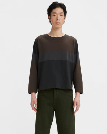 levi's® made & crafted® women's bracelet sleeve tee A20950004S- Black Colorblock Black  – Levi's Hong Kong