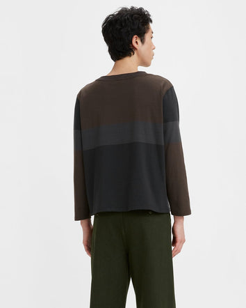 levi's® made & crafted® women's bracelet sleeve tee A20950004S- Black Colorblock Black  – Levi's Hong Kong
