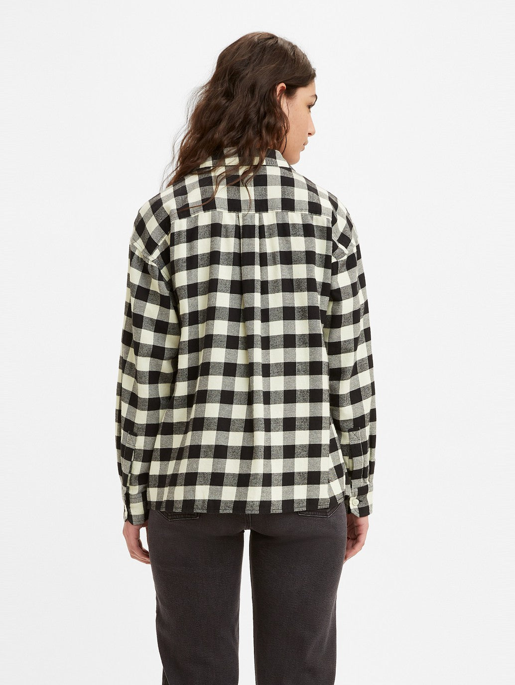 Levi's® Women's Davy Flannel Shirt - Shailene Plaid Meadow Mist 