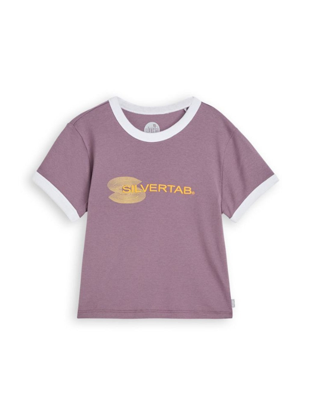 levi's® 圖案包邊短版 t-shirt | 女裝 A35230031XS- Arctic Dusk / Bright White Rib – Levi's 香港