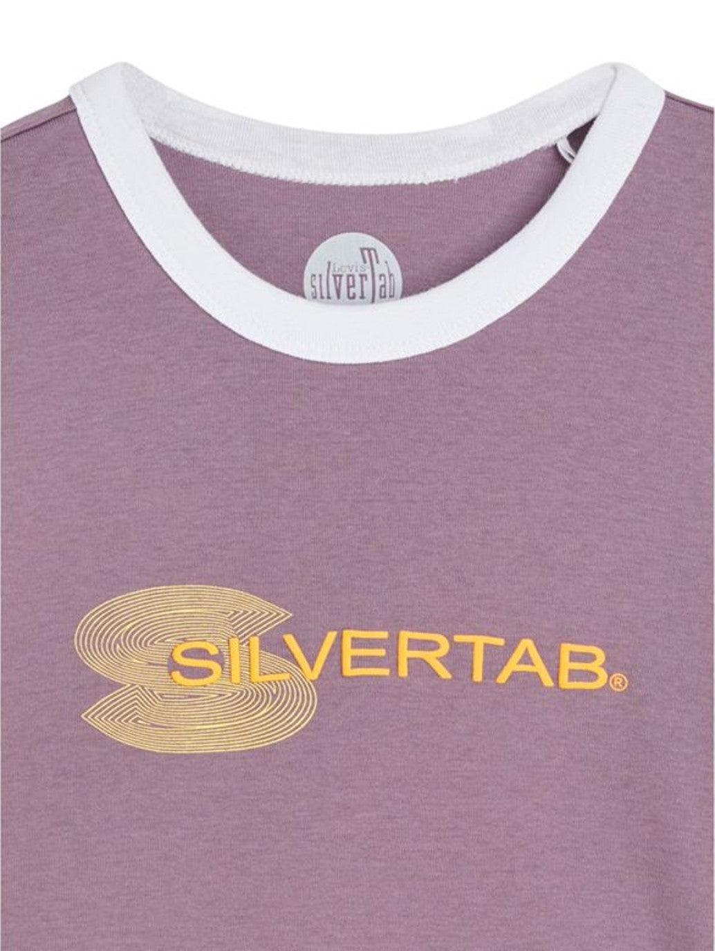 levi's® 圖案包邊短版 t-shirt | 女裝 A35230031XS- Arctic Dusk / Bright White Rib – Levi's 香港
